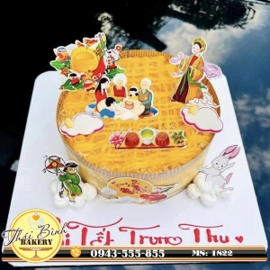 Bánh bông lan trứng muối chị hằng cung trăng