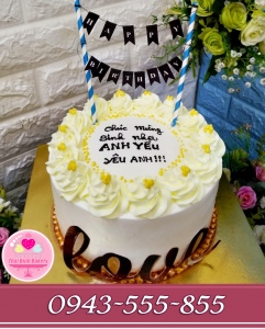 bánh kem sữa drip cake tặng sinh nhật ck yêu