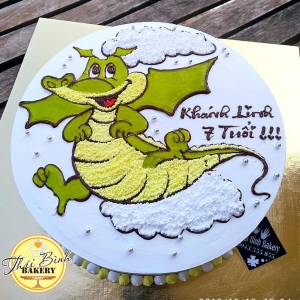 Sinh nhật khánh linh 7 tuổi vẽ con rồng