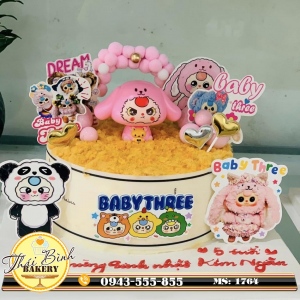 Bánh ken bông lan trứng muối baby three