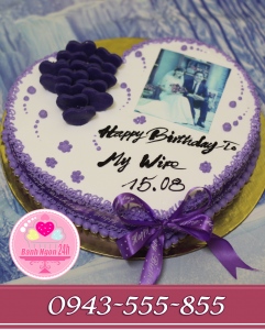 bánh in ảnh tặng vợ yêu