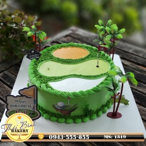 mẫu bánh sân golf tặng sinh nhật bố