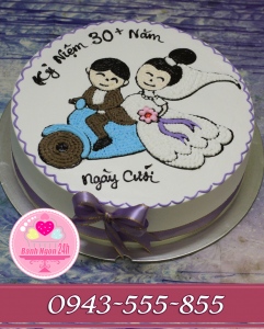 Bánh kem kỷ niệm 30 năm ngày cưới