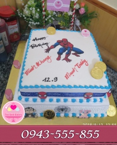 Bánh sinh nhật bé tuổi khỉ Siêu Nhân
