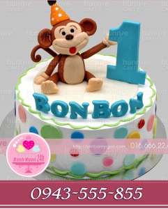 Bánh sinh nhật bon bon 1 tuổi