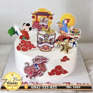 Bánh kem các bé múa lân vui trung thu