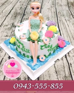 Bánh công chúa elsa tặng bé gái