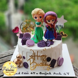 Bánh kem công chúa elsa$anna tặng con yêu