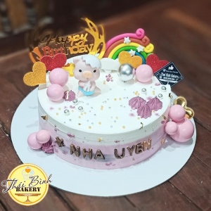 bánh kem tặng bé tuổi lợn siêu yêu