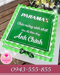 Bánh kem in ảnh chúc mừng siêu thị điện máy ánh chinh