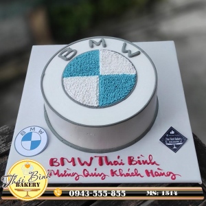 bánh kem logo công ty BMW Thái Bình