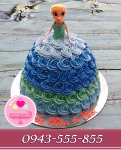 Bánh búp bê elsa tặng bé yêu