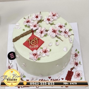 Bánh kem hoa đào sinh nhật công ty