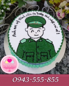 Bánh tặng sinh nhật người yêu làm trong quân đội