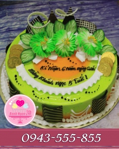 bánh kỷ niệm 6 năm ngày cưới ck nơi xa tặng vk