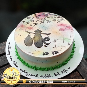 Bánh kem chữ mẹ nghệ thuật sang trọng tặng bà nội