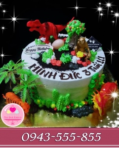 Bánh kem khủng long bạo chúa 3d tặng con yêu