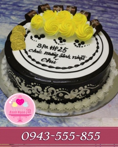 bánh hoa hồng vàng tặng gia đình bạn bè