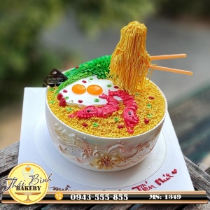 Bánh kem tô mì tôm đặc biệt msn con Tiến Phát