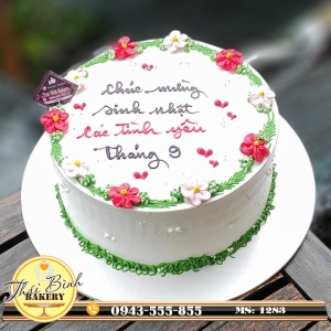Bánh kem hoa mai mừng sinh nhật các tình yêu tháng 9