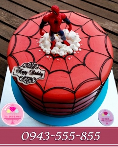 bánh kem 3d người nhện đẹp (bánh cao 12cm)