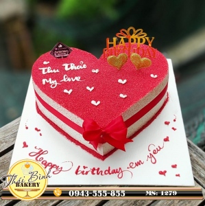 bánh tim đơn giản tặng Em yêu