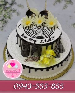 bánh 2 tầng tặng bé tuổi khỉ