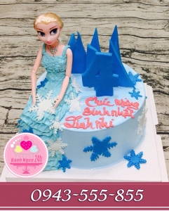 bánh công chúa elsa tặng bé 4 tuổi