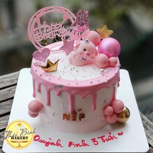 bánh kem tặng bé Nếp tuổi heo