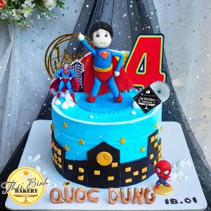 bánh kem nặn siêu nhân fondand 