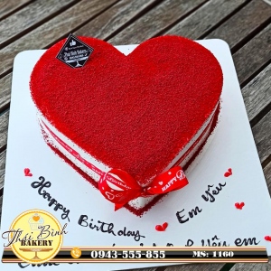 Bánh tim redves đơn giản tặng em yêu