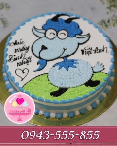 bánh kem tuổi dê tặng bé trai