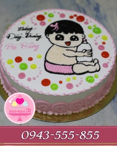 bánh thôi nôi tặng bé gái