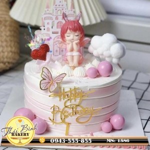 Bánh kem công chúa tai thỏ mừng sinh nhật bé Quỳnh Chi