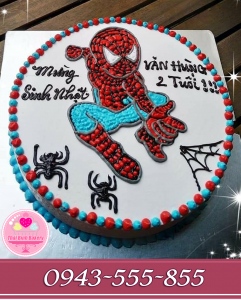 bánh vẽ người nhện tặng bé yêu