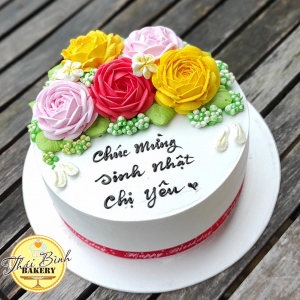 Bánh Hoa Hồng Kem 