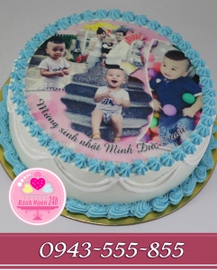Bánh in ảnh mừng sinh nhật Minh Đức 2 tuổi