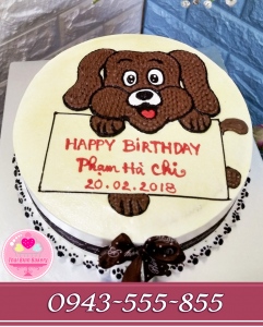 bánh sinh nhật tặng bé tuổi tuất - tuổi chó