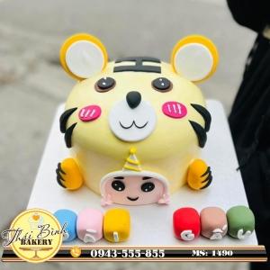 Bánh dựng hình con hổ 3D độc lạ