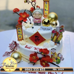 Bánh kem mừng thọ bà tuổi 70