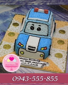 bánh siêu xe cảnh sát ô tô tặng bé trai