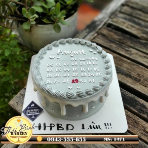 mẫu bánh kem quyển lịch tặng bạn thân